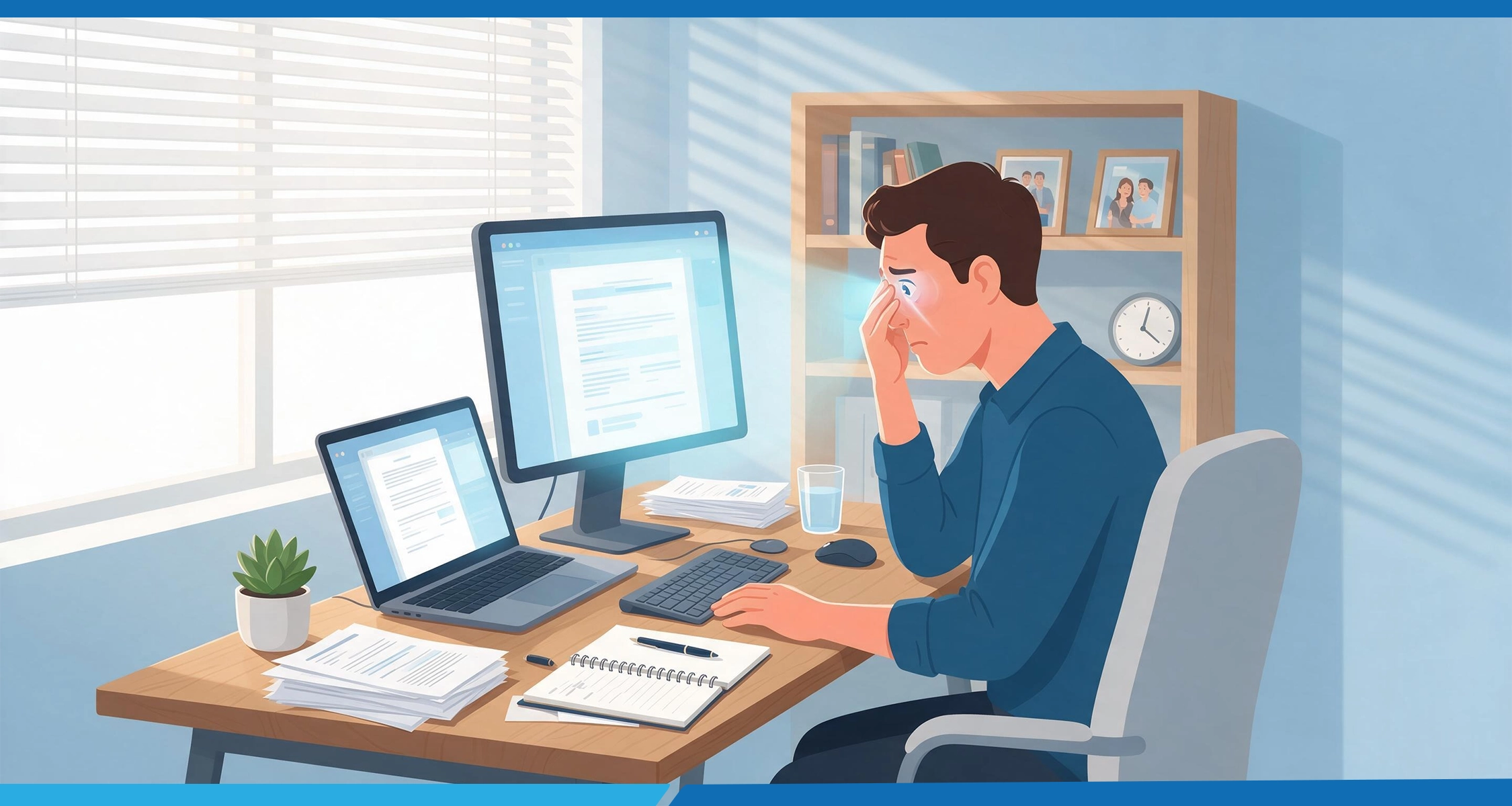 Digital Eye Strain and Blue Light Exposure at Work | Drishti Eye Care System